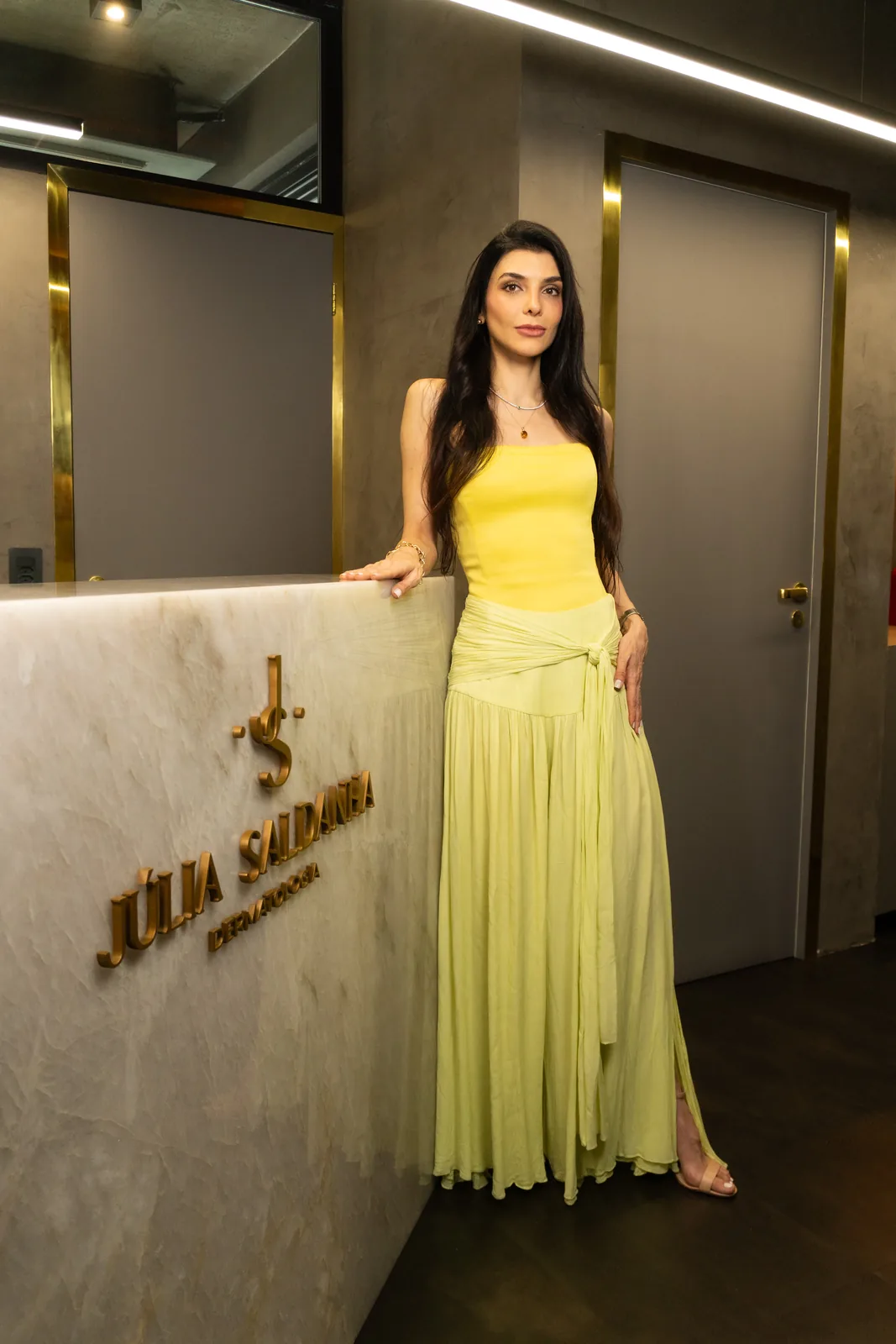 Recepção da clínica Júlia Saldanha Dermatologia em Mont Serrat, Porto Alegre.